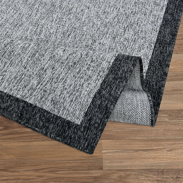 Capri Modern Gri Sisal Dokuma Halı Salon Halısı Mutfak Balkon Halısı Koridor Halısı 13345A - 6
