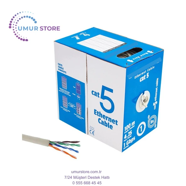 Cat5 24 Awg Utp 100 Metre Kablo