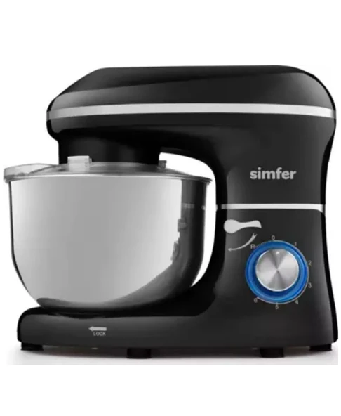 Simfer Şefim 5.5 lt 1400 W Siyah Stand Mikser - 2