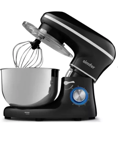 Simfer Şefim 5.5 lt 1400 W Siyah Stand Mikser - 3