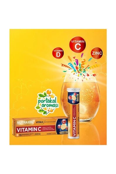 Nutraxin Vitamin C-D Zinc 15 Efervesan Tablet 2 Adet - 2