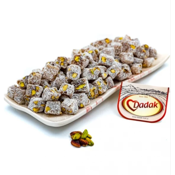 Dadak Lokum ve Kuruyemiş Çifte Kavrulmuş Antep Fıstıklı Mini Lokum 5 kg ürün görseli