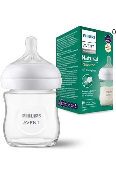 Philips Avent Doğal Tepkili Cam Biberon 0+ 120 ml - 4