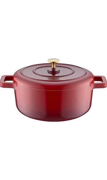 Emsan Red Royal 7 Parça Tencere Seti - Resim 7