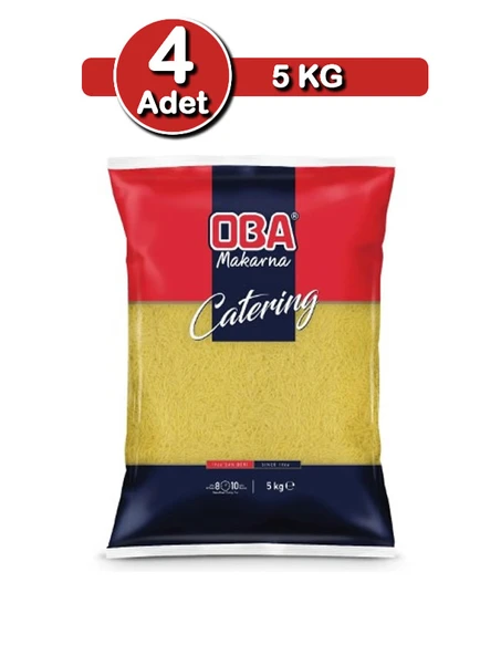 Oba Tel Şehriye Makarna 5 Kg X 4 Adet | Kalabalık Sofra Paketi ürün görseli 1