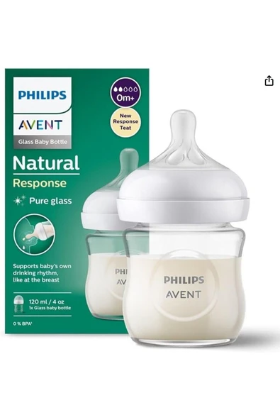 Philips Avent Doğal Tepkili Cam Biberon 0+ 120 ml - 2
