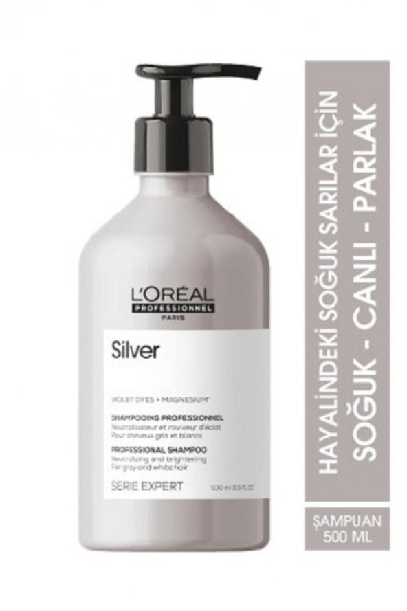 Loreal Serie Expert Silver Renk Dengeleyici Mor Şampuan 500 ml