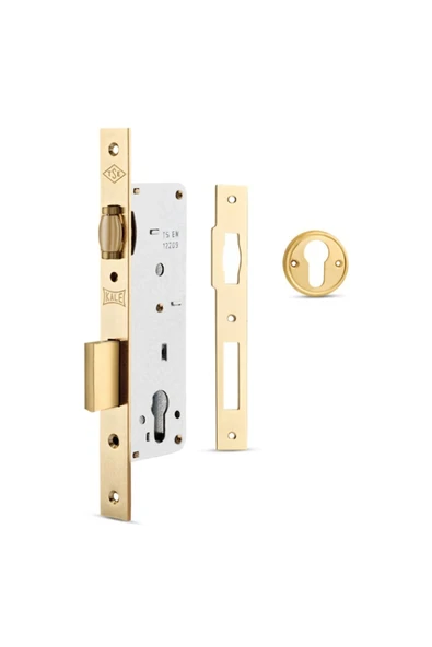 154 Makaralı Daire Kilidi 35mm Sarı - Resim 2