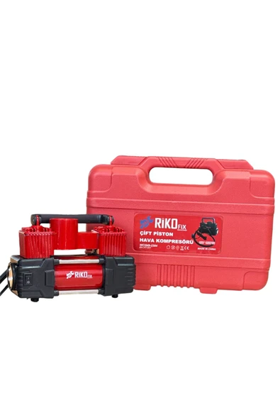 Profesyonel İÇift Pistonlu Araç kompresörü metal gövdeli ürün görseli 1