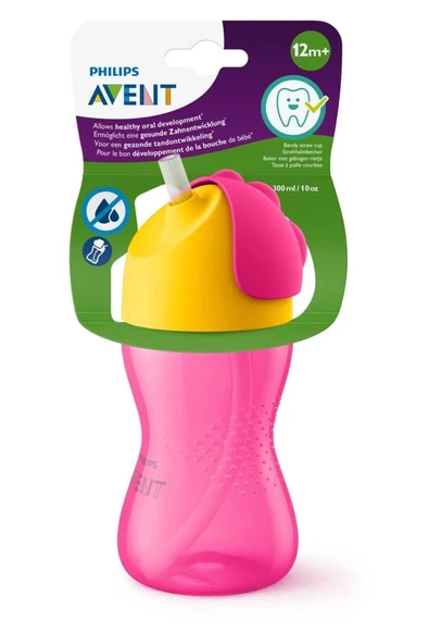 Philips Avent Pipetli Bardak 300 ml Kız Scf798/02 - 1