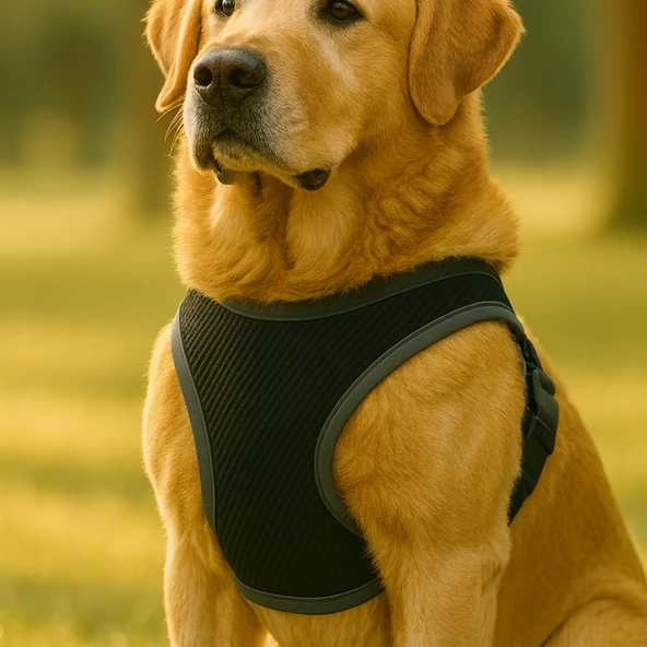 BEYLİNİ L Yıkanabilir Mesh Fileli Göğüs Tasması Nefes Alabilir Terletmez Dayanıklı Klipslı Cırtlı Tasma ürün görseli 1