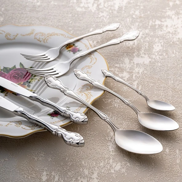 Emsan Royal 84 Parça 12 Kişilik Çatal Kaşık Bıçak Takımı - Resim 5