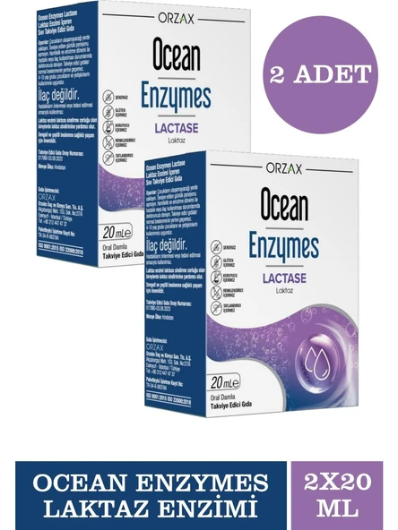 Ocean Enzymes Lactase Damla 20 ml 2 ADET ürün görseli