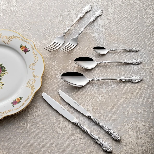 Emsan Royal 84 Parça 12 Kişilik Çatal Kaşık Bıçak Takımı ürün görseli