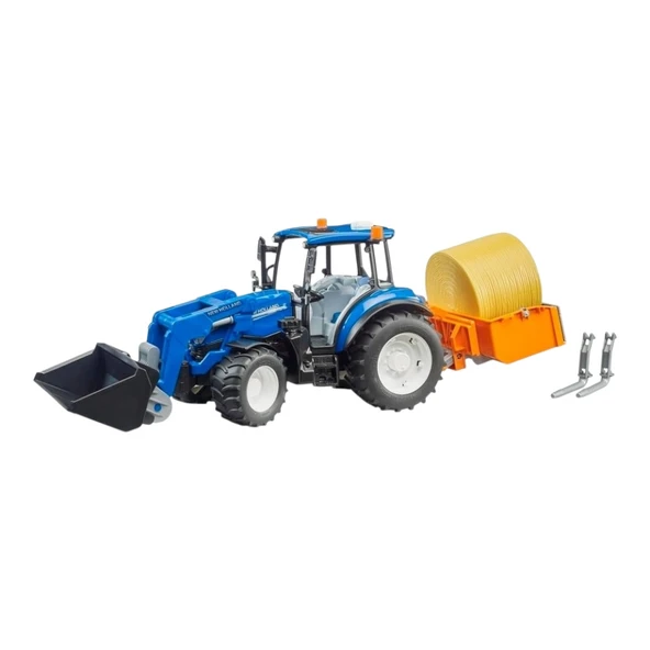 Bruder New Holland T5.120 Kepçeli Ataşmanlı Traktör Oyuncak - 1