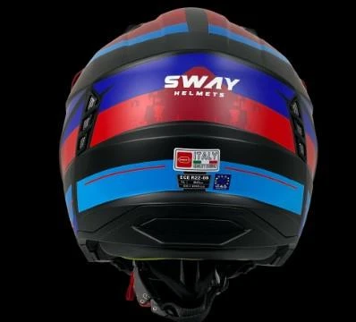 Sway X1-X Seul Track Modüler Full Face Çene Sökülebilen Motosiklet Kaskı 2XL Beden Siyah Kırmızı - Resim 4