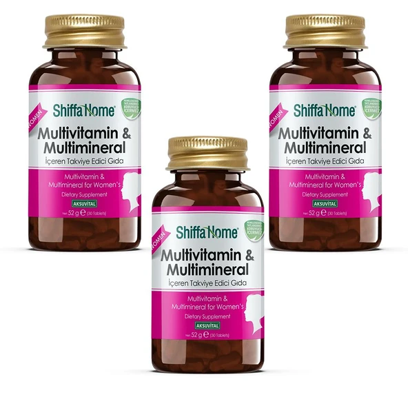 Multivitamin & Multimineral Kadın 1760 Mg 30 Tablet (3 Adet) ürün görseli 1