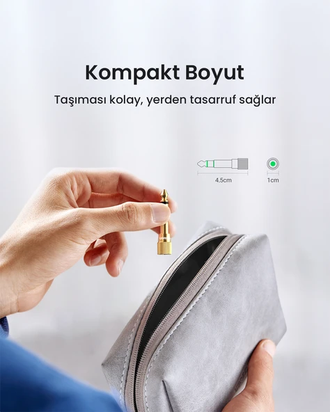 UGREEN 6.5mm - 3.5mm Stereo Jak Dönüştürücü Adaptör, 20503 - 7