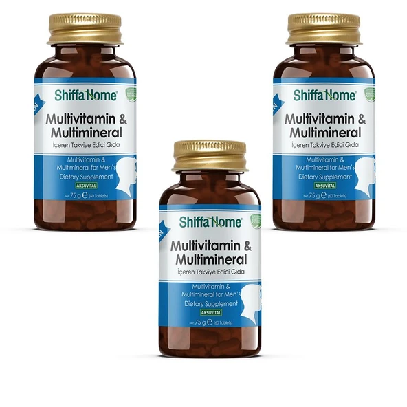 Multivitamin & Multimineral Erkek 1260 mg  60 Tablet (3 Adet) ürün görseli 1