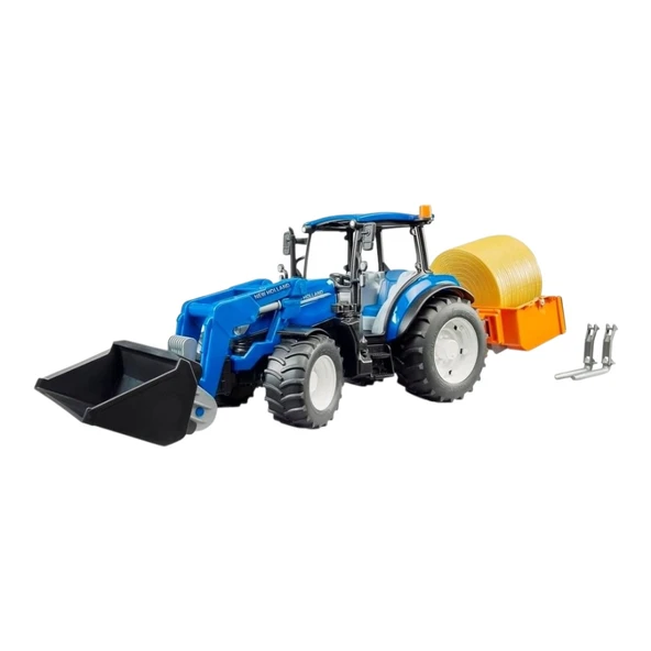 Bruder New Holland T5.120 Kepçeli Ataşmanlı Traktör Oyuncak - 2