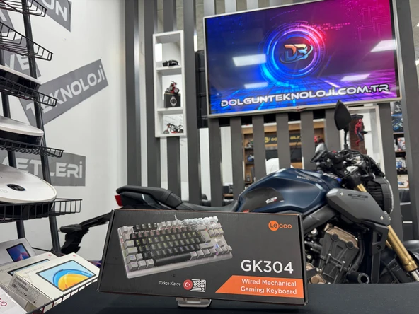 Lenovo Lecoo GK304 RGB TKL Red Switch Kablolu Mekanik Oyuncu Klavyesi