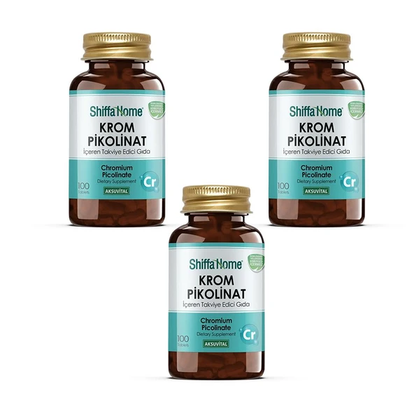 Krom Pikolinat 100 Tablet (3 Adet) ürün görseli 1