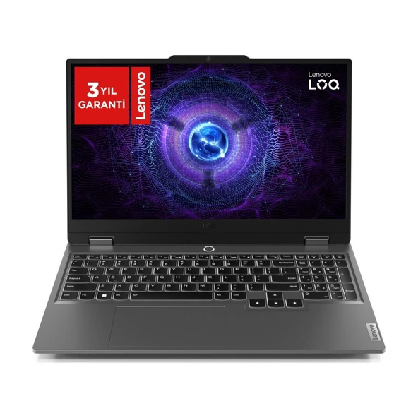 LOQ Intel Core i5 12600HX 24GB 512GB SSD RTX4050 Freedos 15.6" IPS 144Hz Taşınabilir Bilgisayar 83GS00P6TR