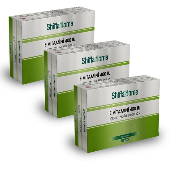 E Vitamini 400 IU 700 mg X 60 Softgel (3 Adet) ürün görseli 1