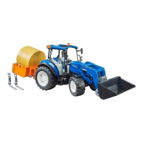 Bruder New Holland T5.120 Kepçeli Ataşmanlı Traktör Oyuncak - 3