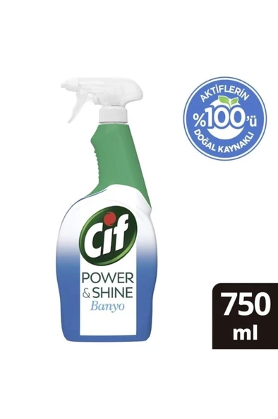 Cif Power & Shine Banyo Sprey Temizleyici 750 ml
