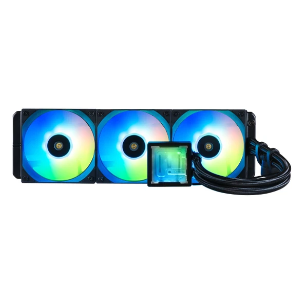 BitFenix Cube 360 ARGB 360mm AM5/1700P Siyah İşlemci Sıvı Soğutucu ürün görseli 1