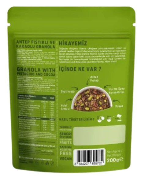 Karışık Kuruyemiş & Kakao Protein , Kırmızı Meyveler Protein, Antep Fıstığı & Kakao Granola 3'Lü Set - Resim 2