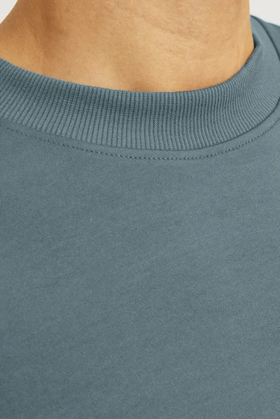 Jack & Jones Erkek Mavi Sweat 12261386 - 6