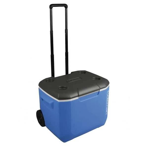 Coleman Performance Tri Coler Wheeled 60 QT Tekerlekli Soğutucu Buzluk 56 Lt MAVİ - Resim 2