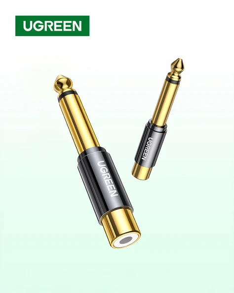 UGREEN 6.35 mm Erkek - RCA Dişi Adaptör, 80731 - 1