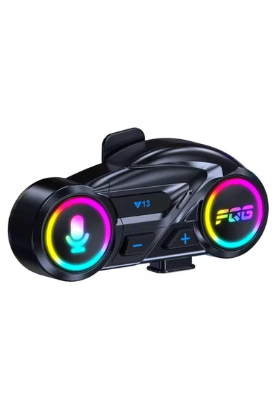 Y13 Motor Kask Kulaklık RGB Modlu Radyolu Motosiklet Kulaklık 5.3 Bluetooth Intercom ürün görseli