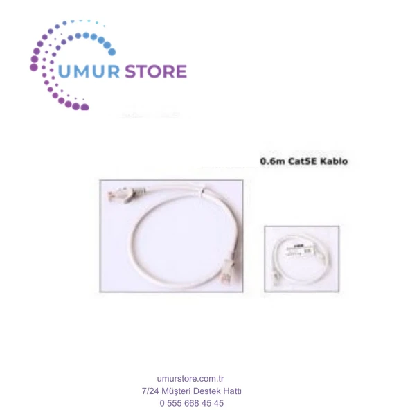 60 Cm Cat5 Utp Patch Cord Kablosu ürün görseli 1