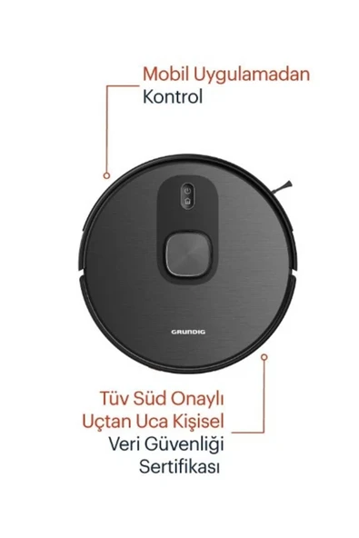 Grundig VCR 6330 Moplu Haritalamalı Akıllı Robot Süpürge - 5
