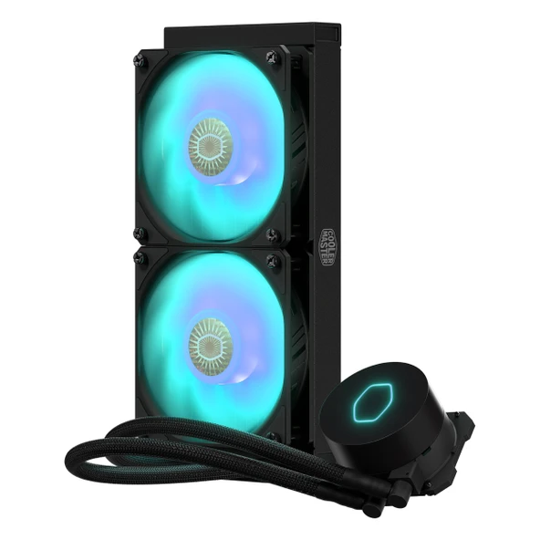 Cooler Master MasterLiquid ML240L V2 RGB 240mm AM5/1700P Siyah İşlemci Sıvı Soğutucu - Resim 3