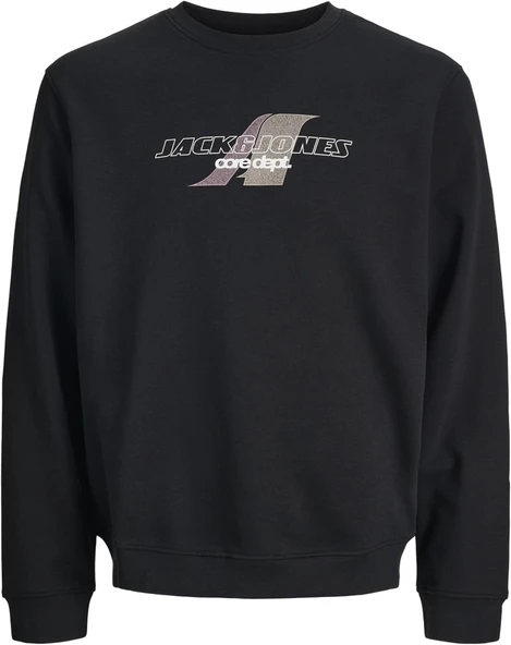 Jack Jones Erkek Siyah Sweat 12282791 - 1