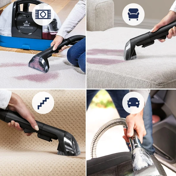 Bissell SpotClean C3 Halı-Koltuk Yıkama ve Leke Çıkarma Makinesi 340W 3619N - 5