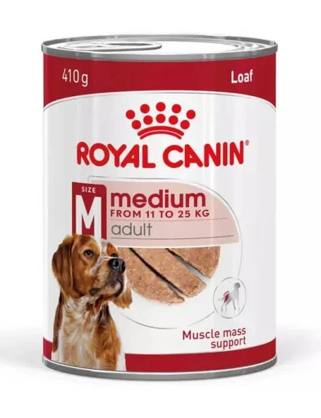 Royal Canin Loaf Mousse Orta Irk Ezme Yetişkin Köpek Konservesi 410gr ürün görseli 1