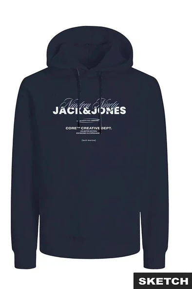 Jack & Jones Erkek Lacivert Sweat 12284471 - 1