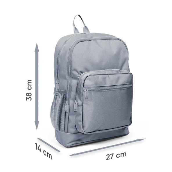 Coral High 2li Set Denizatı Desenli Okul Çantası Beslenme 23772 - Resim 6