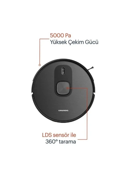 Grundig VCR 6330 Moplu Haritalamalı Akıllı Robot Süpürge - 2