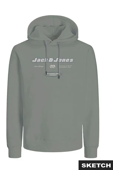 Jack & Jones Erkek Koyu Gri· Sweat 12284471 - 1