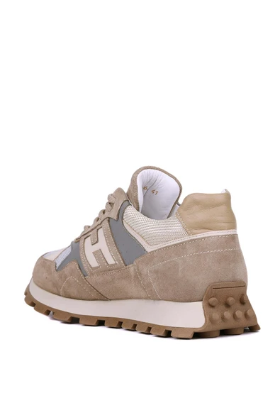 Shoetyle - Bej Hakiki Süet Deri Bağcıklı Erkek Sneaker 115-K586 - Resim 4