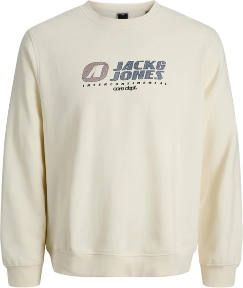 Jack & Jones Erkek Bej Sweat 12282791 - 1