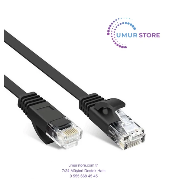Cat5 RJ45 Slim Internet Bağlantı Kablosu ürün görseli 1
