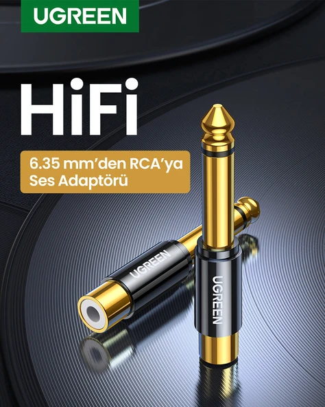 UGREEN 6.35 mm Erkek - RCA Dişi Adaptör, 80731 - 5